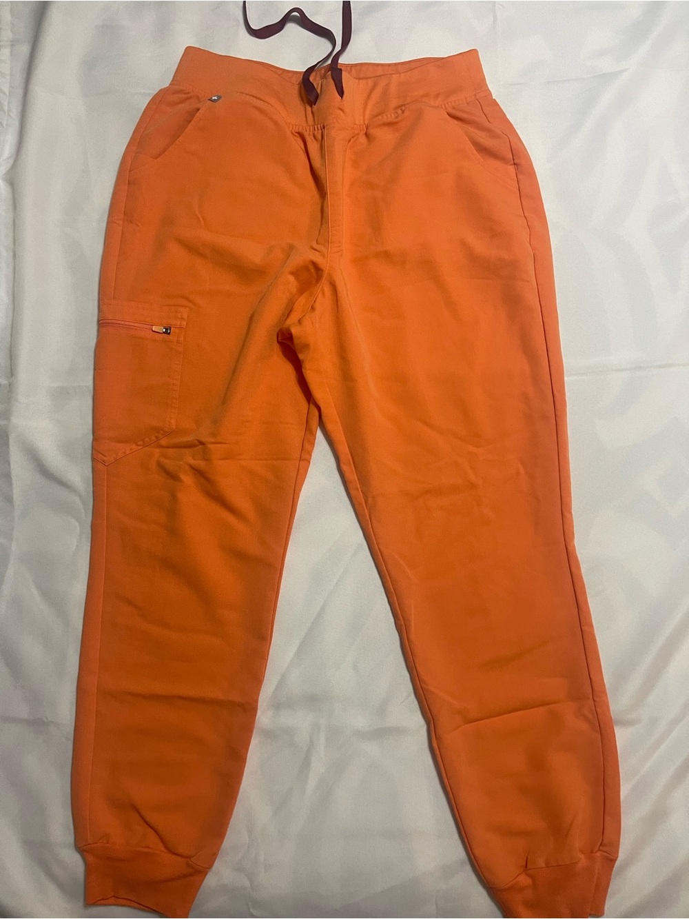 FIGS Papaya Zamora High Waisted Jogger Pants L